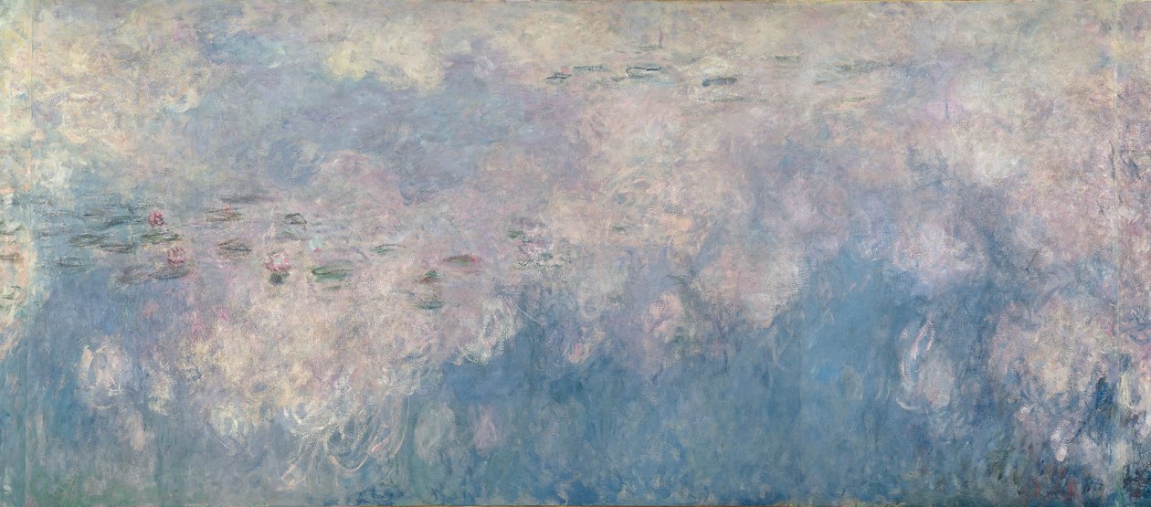 Åkanderne - Skyerne (midtsektion) 1915-26 (se også 64184 og 64186) af Claude Monet