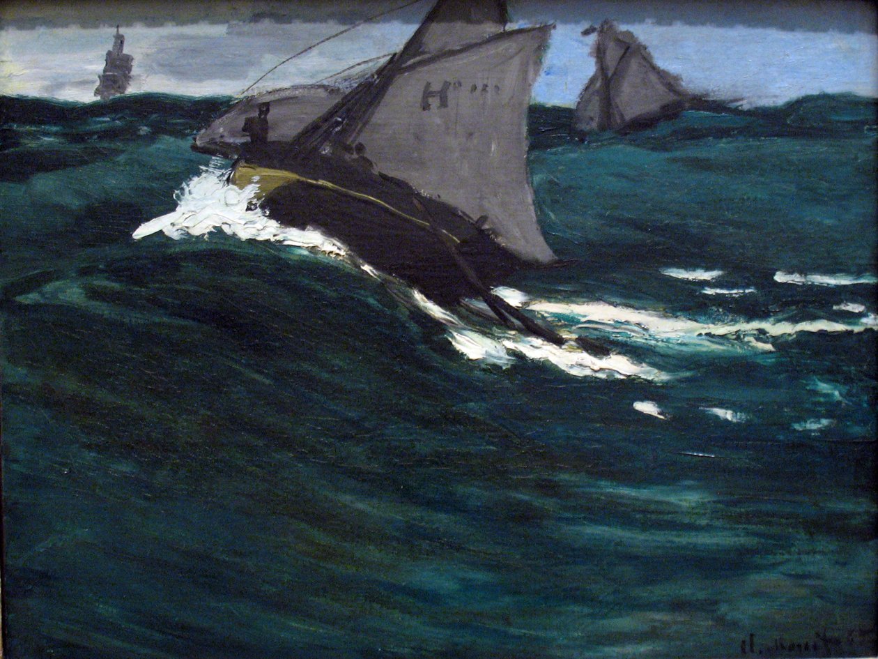 Den grønne bølge af Claude Monet
