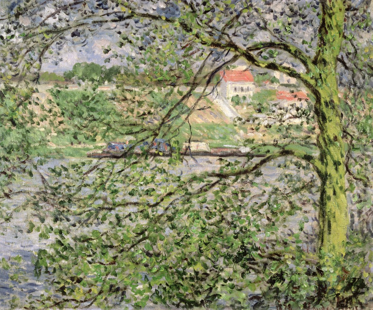 Gennem træerne, 1878 af Claude Monet