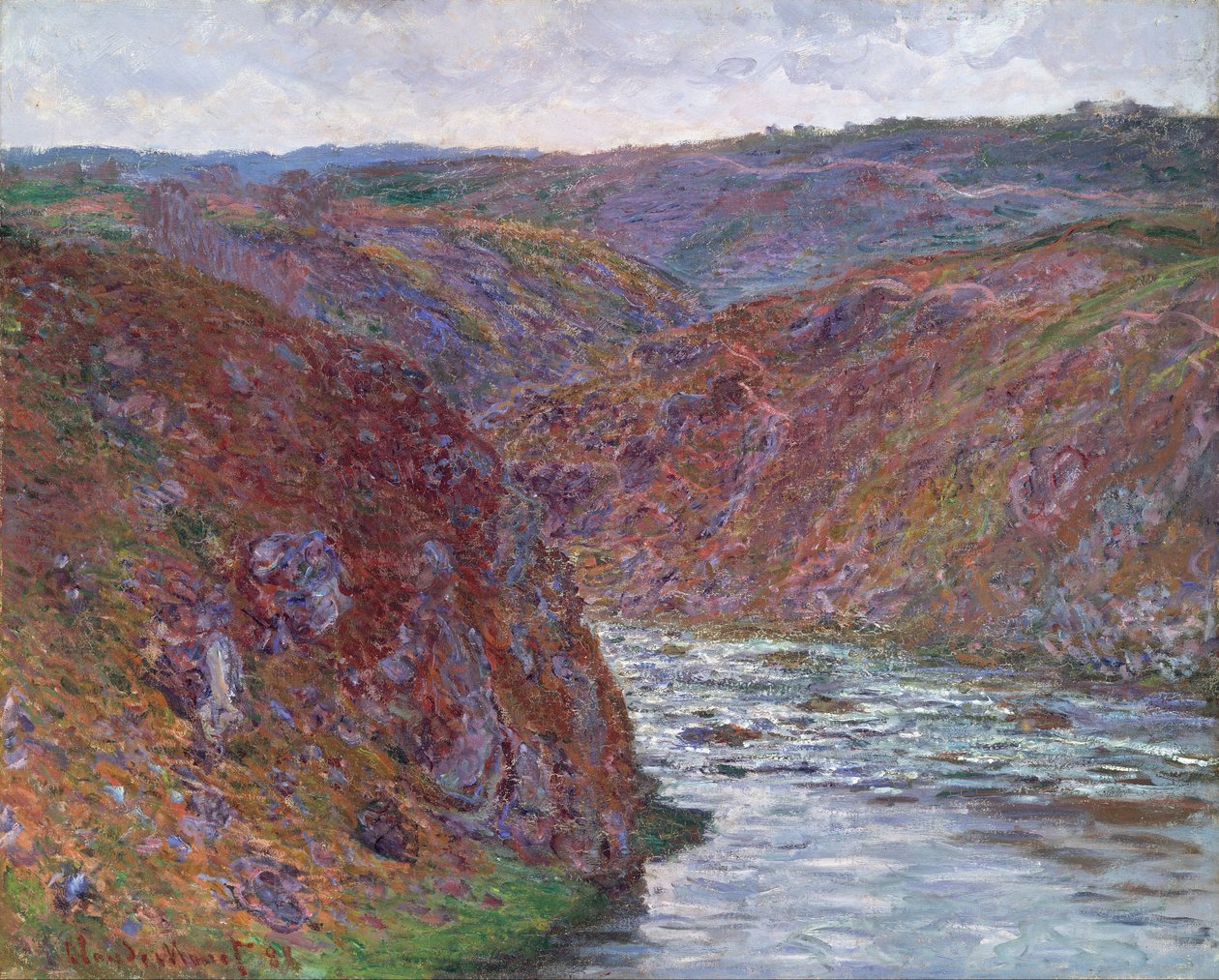 Creuse -dalen (grå dag) af Claude Monet
