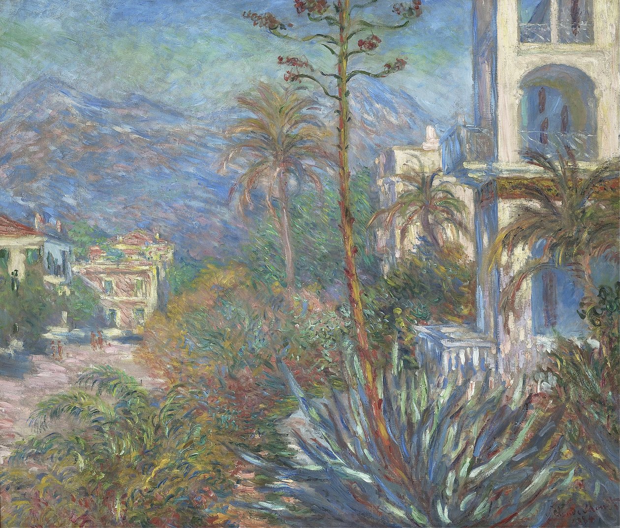 Villaer i Bordighera, 1884 af Claude Monet