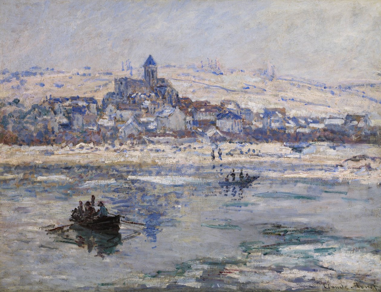 Vétheuil om vinteren af Claude Monet