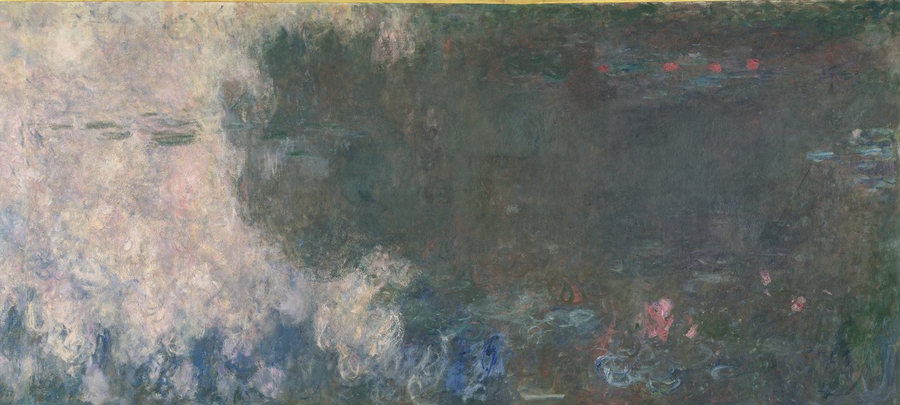 Åkander - Skyerne (venstre sektion), 1914-18 (se også 64184 og 64185) af Claude Monet