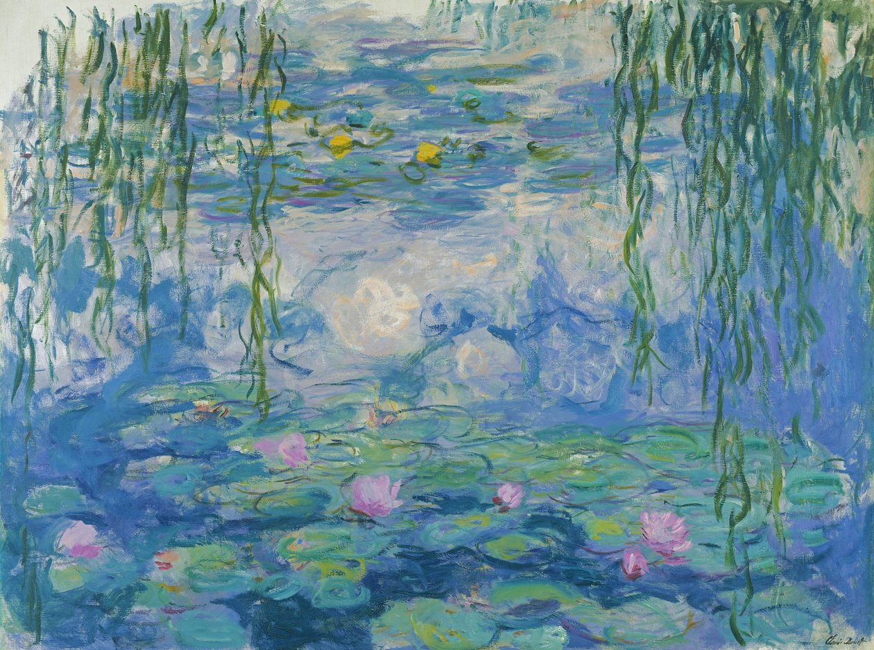 Vandliljer, 1916-19 (se også detalje 382331) af Claude Monet