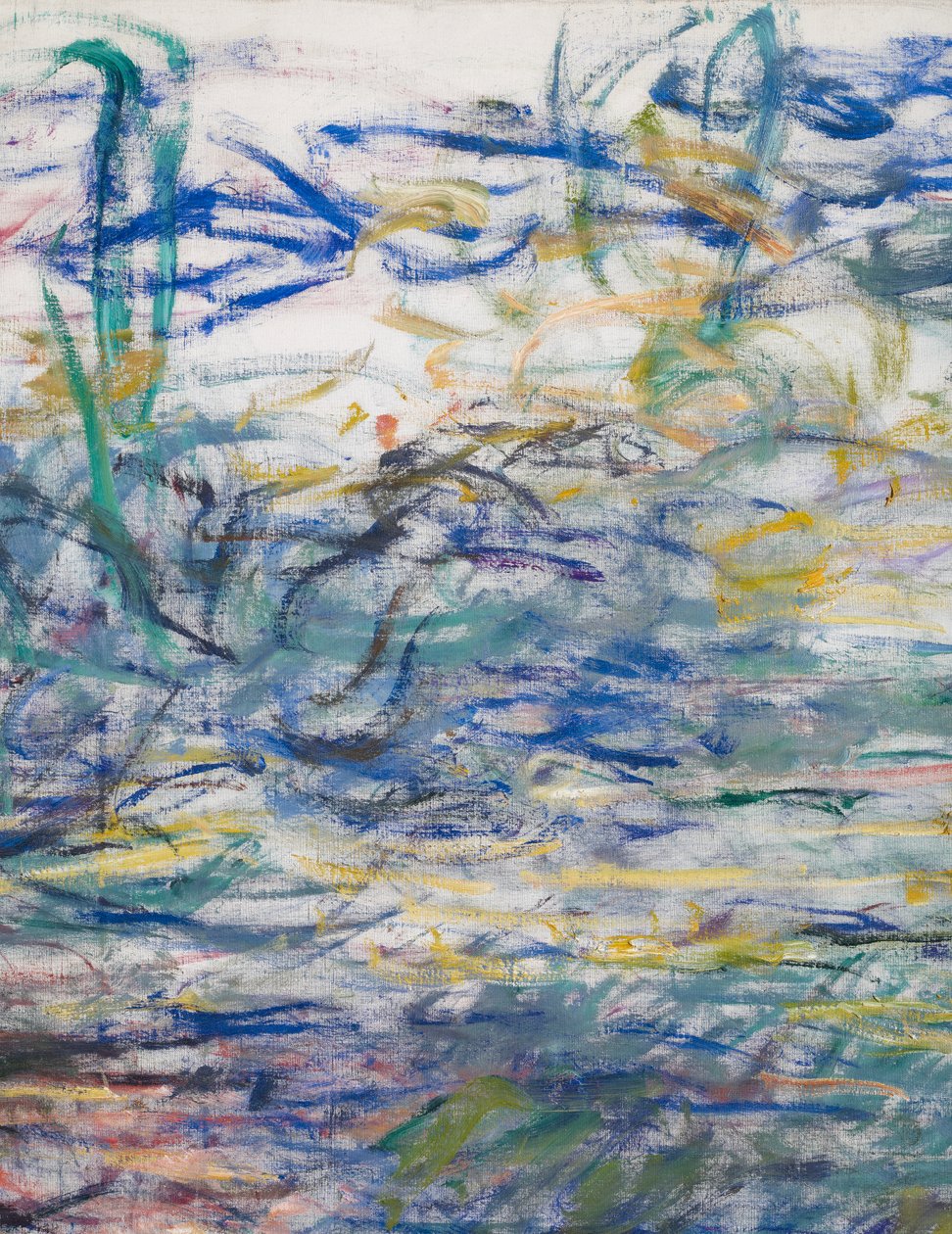Vandliljer, 1917-19 detalje af 160656 olie på lærred af Claude Monet