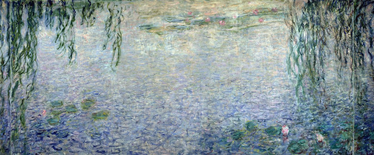 Åkander: Morgen med grædende pile, detalje i det centrale afsnit, 1915-26 (se også 162347 og 162349) af Claude Monet