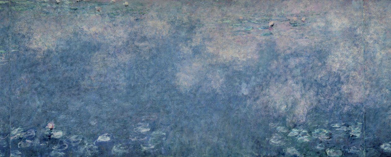Åkander: Two Weeping Willows, midterste højre sektion, 1914-18 (se også 75700-01, 75703) af Claude Monet