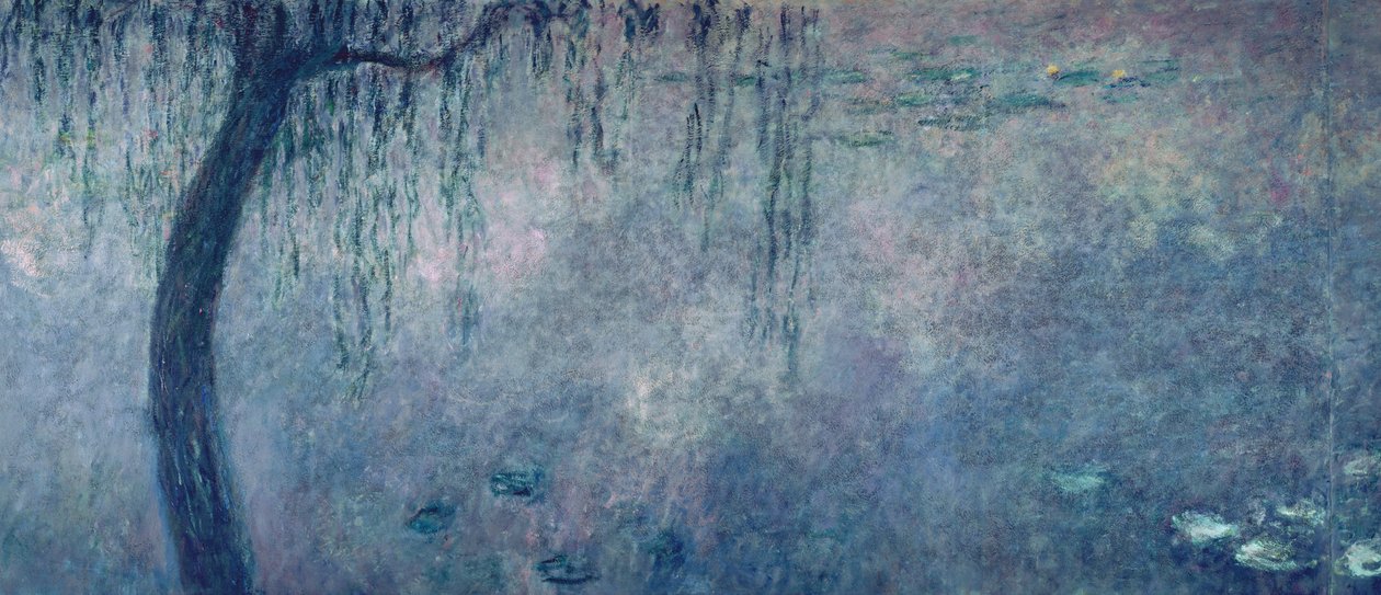 Åkander: Two Weeping Willows, venstre sektion, 1914-18 (se også 75701-03) af Claude Monet