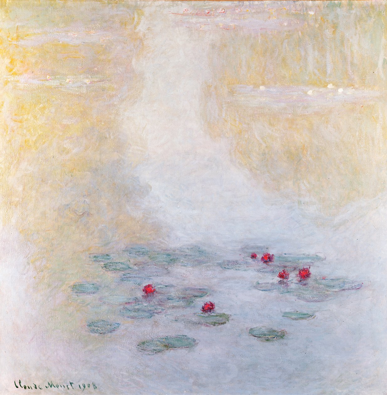 Åkander ved Giverny, 1908 af Claude Monet