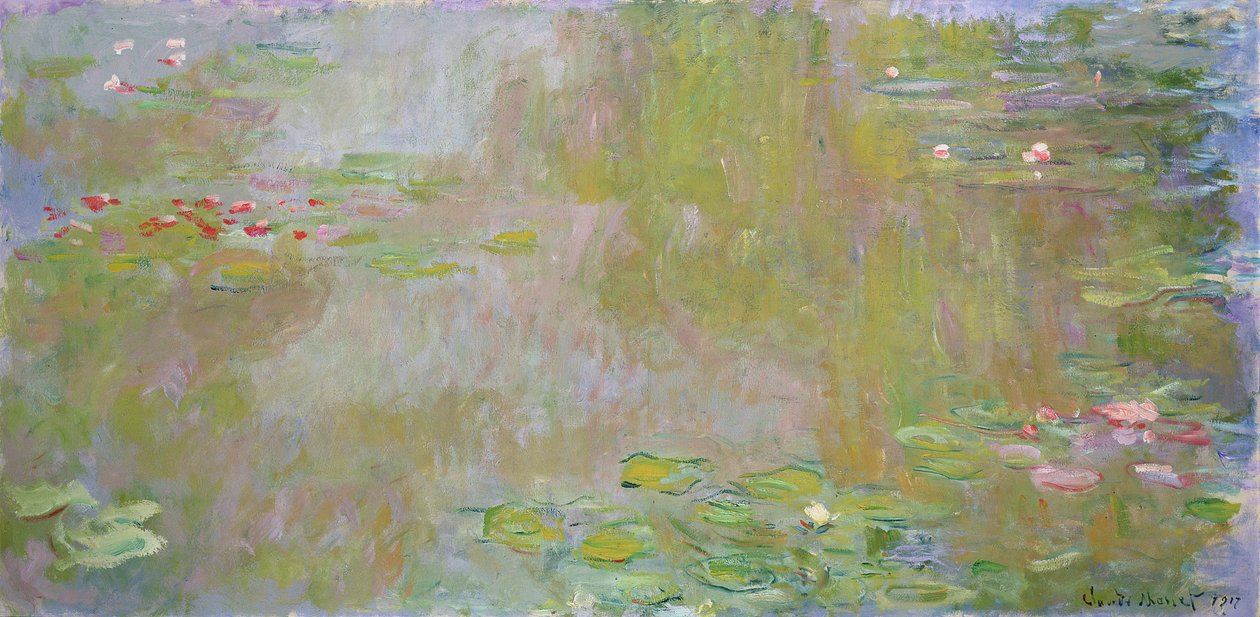 Åkander ved Giverny, 1917 af Claude Monet