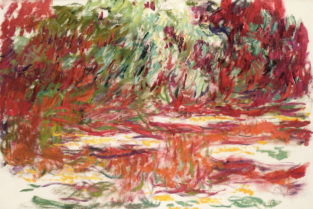Åkandedam, 1918-19 af Claude Monet