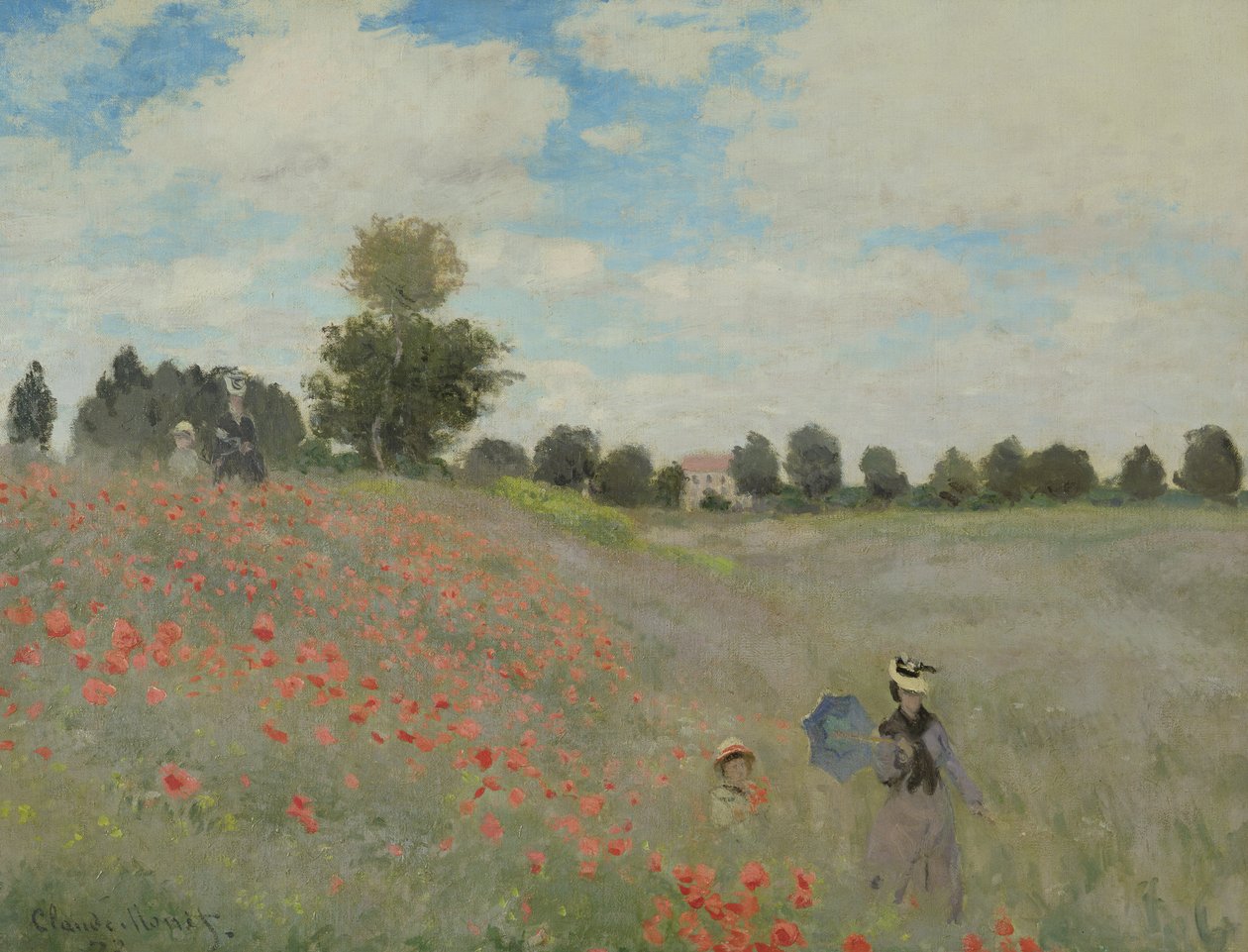 Vilde valmuer, nær Argenteuil af Claude Monet