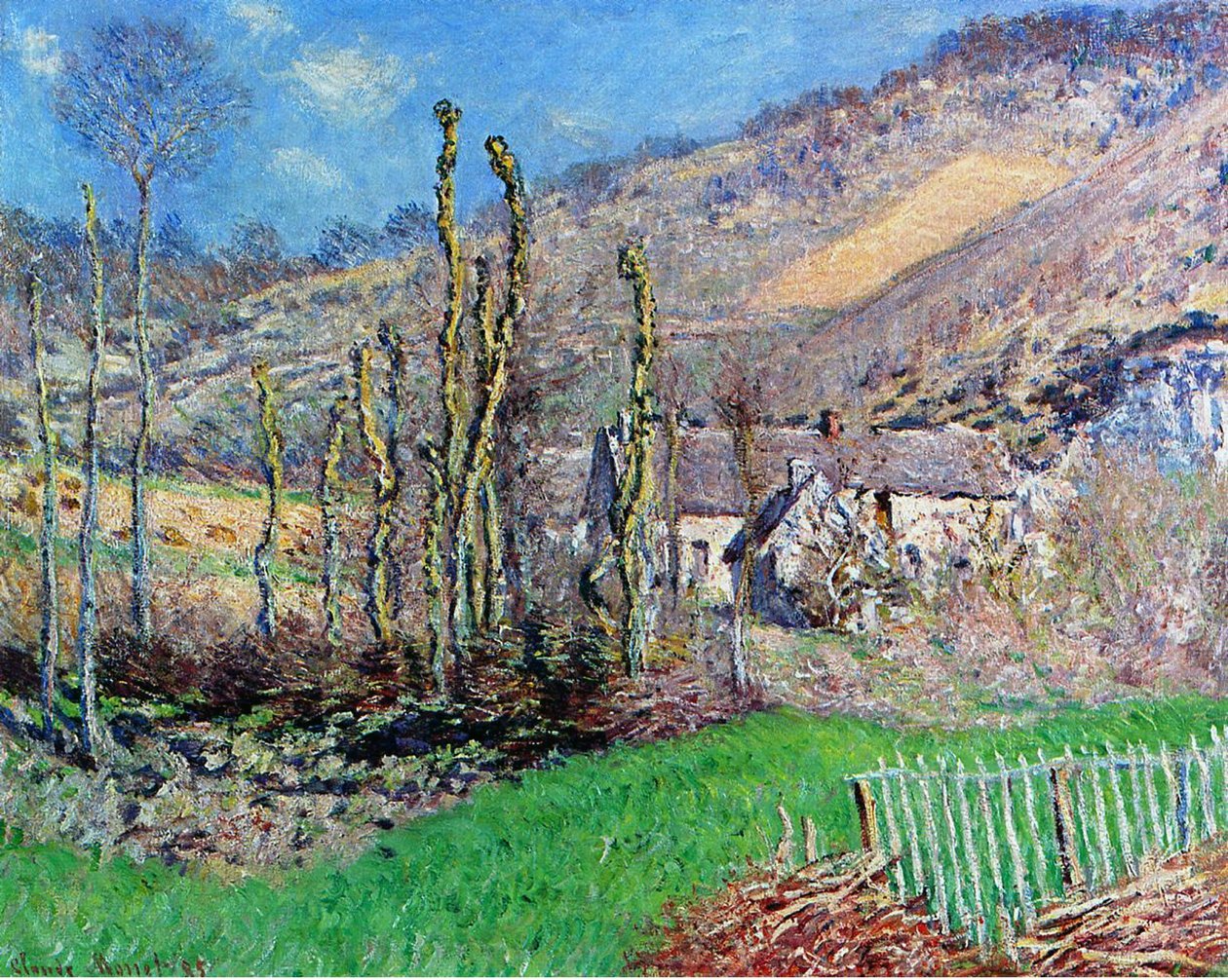 Vinter ved Val de Falaise, Normandiet, 1885 af Claude Monet