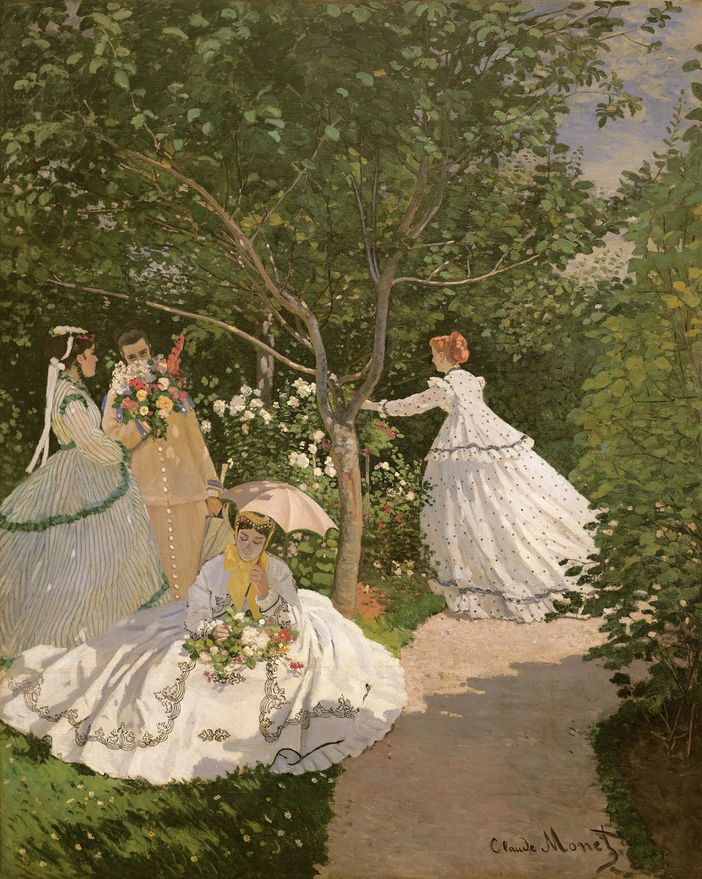 Kvinder i haven, 1866 af Claude Monet