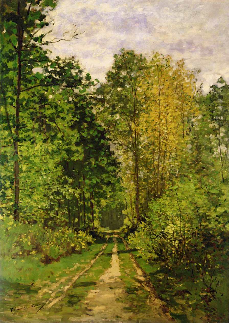 Skovsti, 1865 af Claude Monet