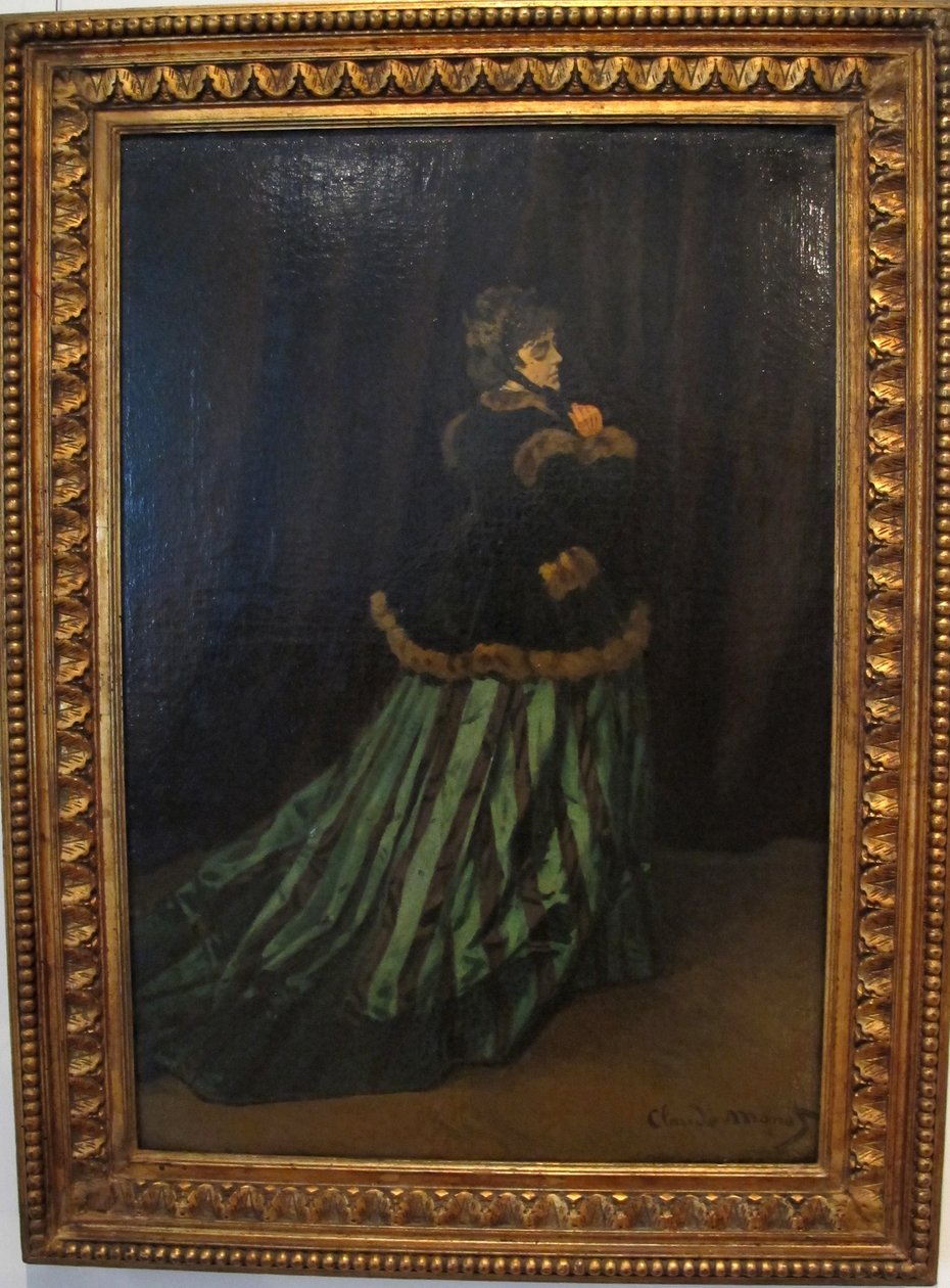 camille-grøn kjole af Claude Monet