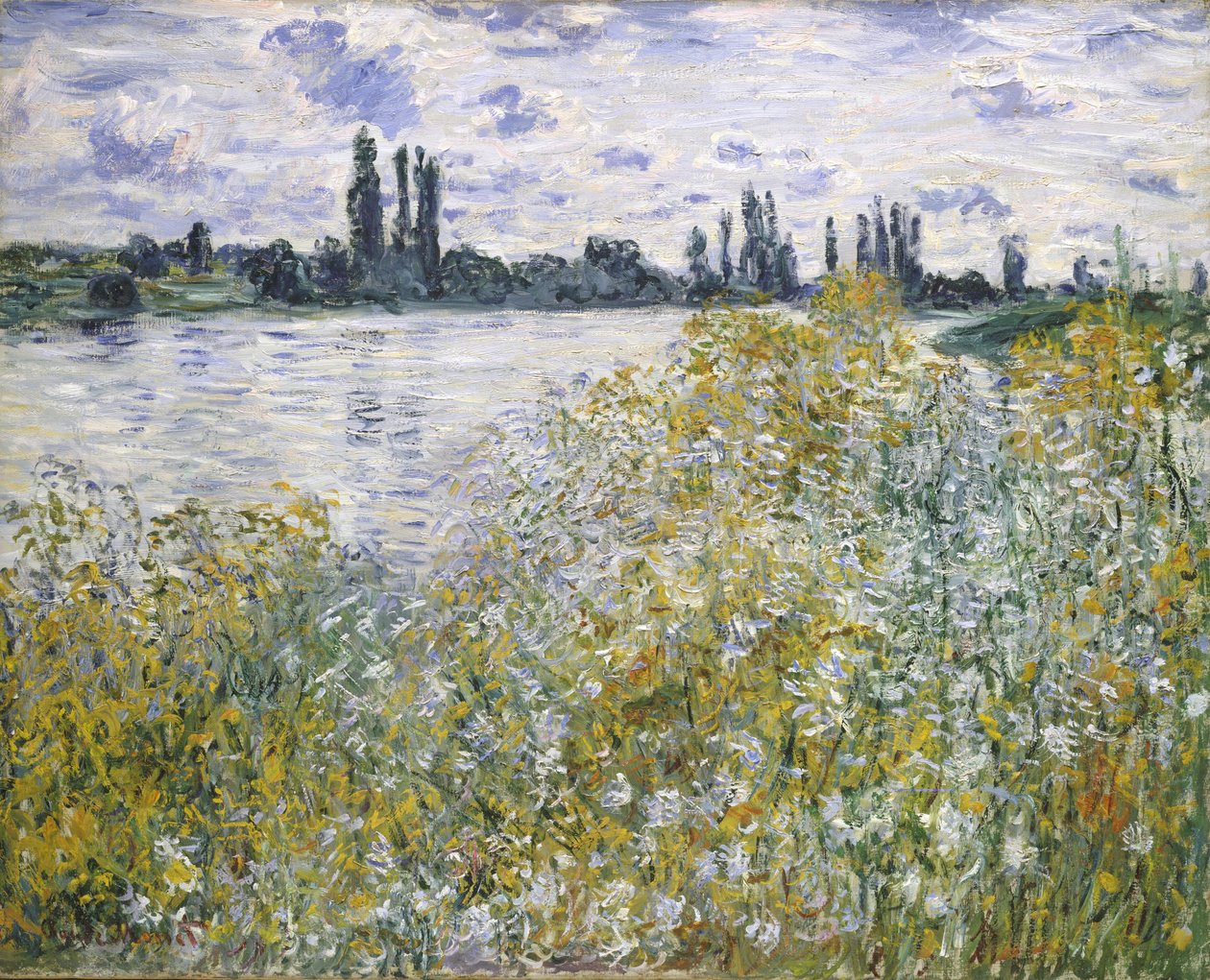 Flower Island nær Vétheuil af Claude Monet