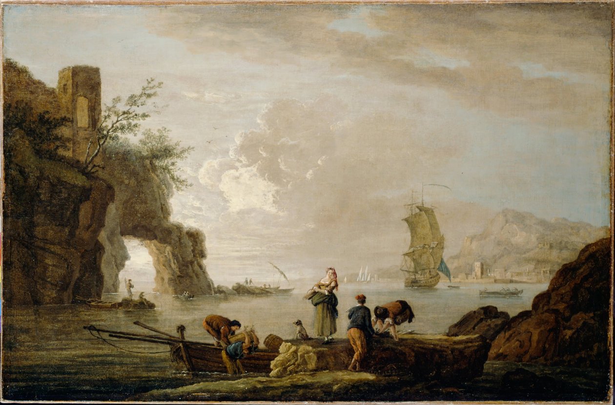 Kystudsigt af Claude Joseph Vernet