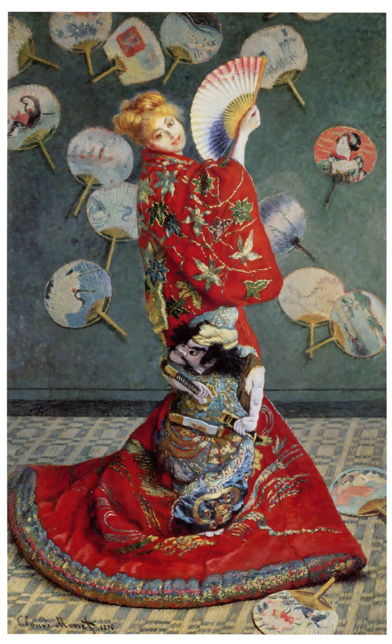 La Japonaise. (Camille i japansk kostume) af Claude Monet