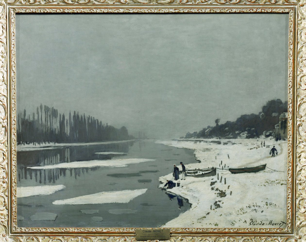 Gletsjere på Seinen ved Bougival ... af Claude (follower of) Monet