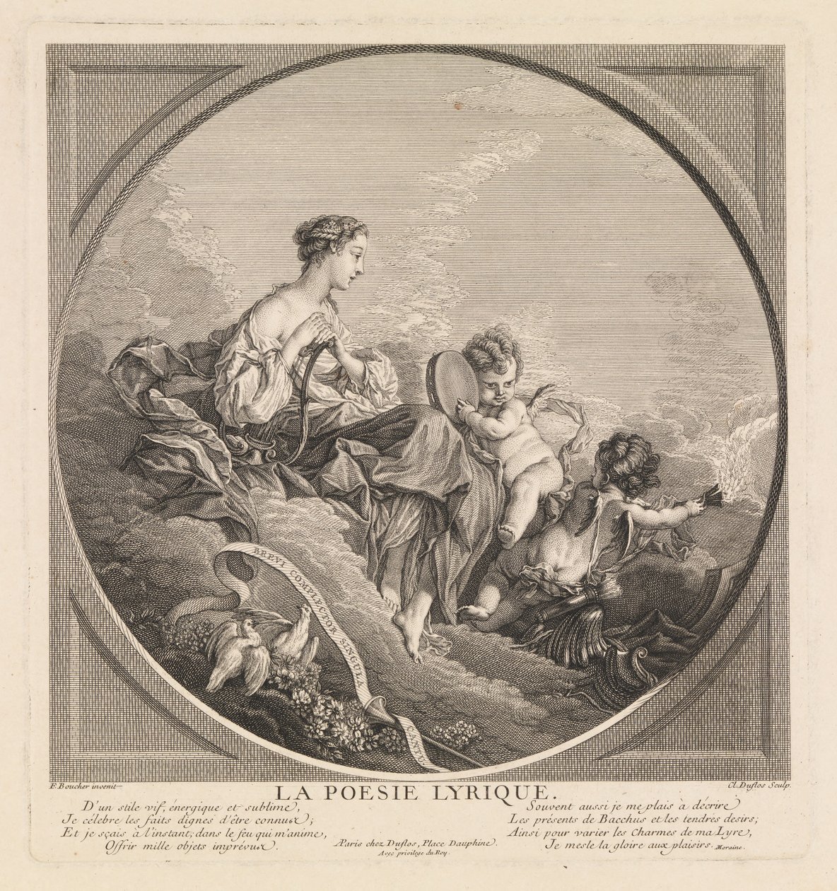 Den lyriske poesi af Claude Agustin Duflos