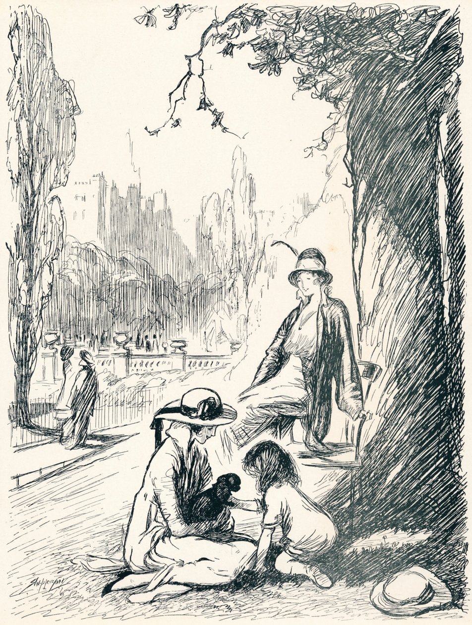 I Kensington Gardens - Stage Six, c1920 af Claude Allin Shepperson
