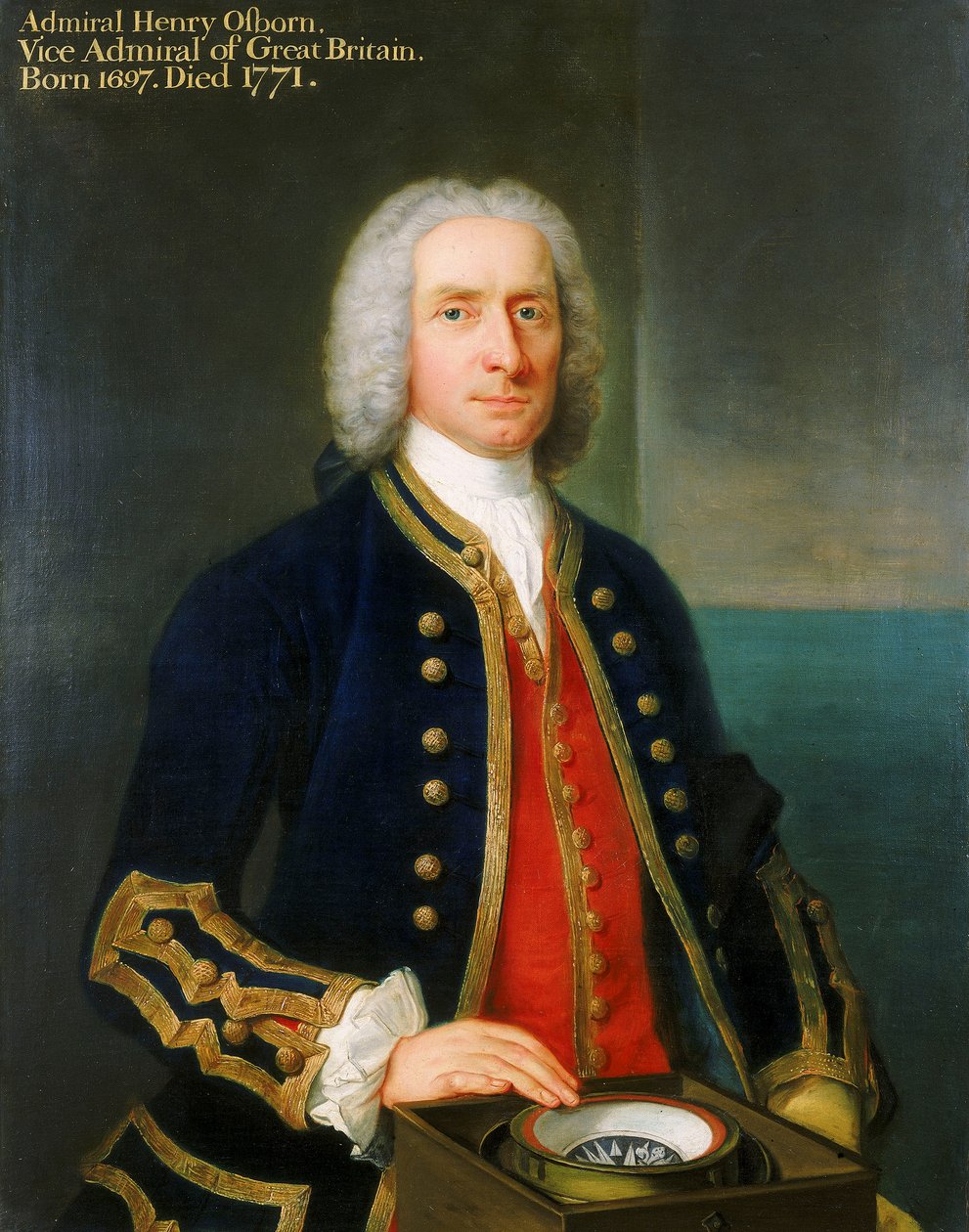Kaptajn Henry Osborn (1697-1771) af Claude Arnulphy