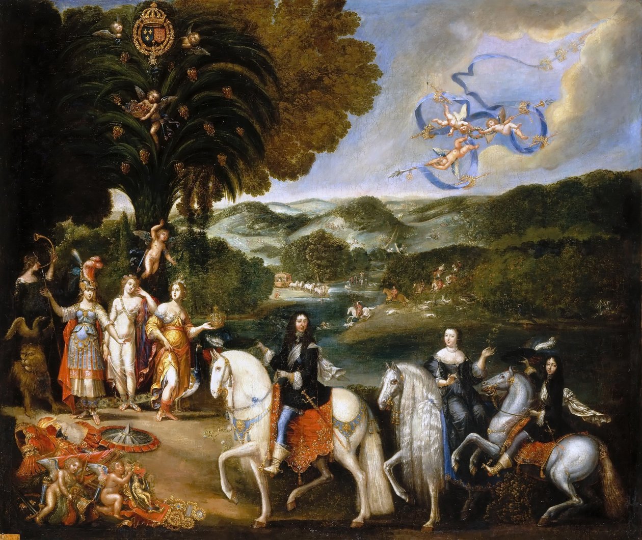 Allegori om traktaten om Pyrenæerne Allegori om Ludvig XIVs ægteskab af Claude Deruet