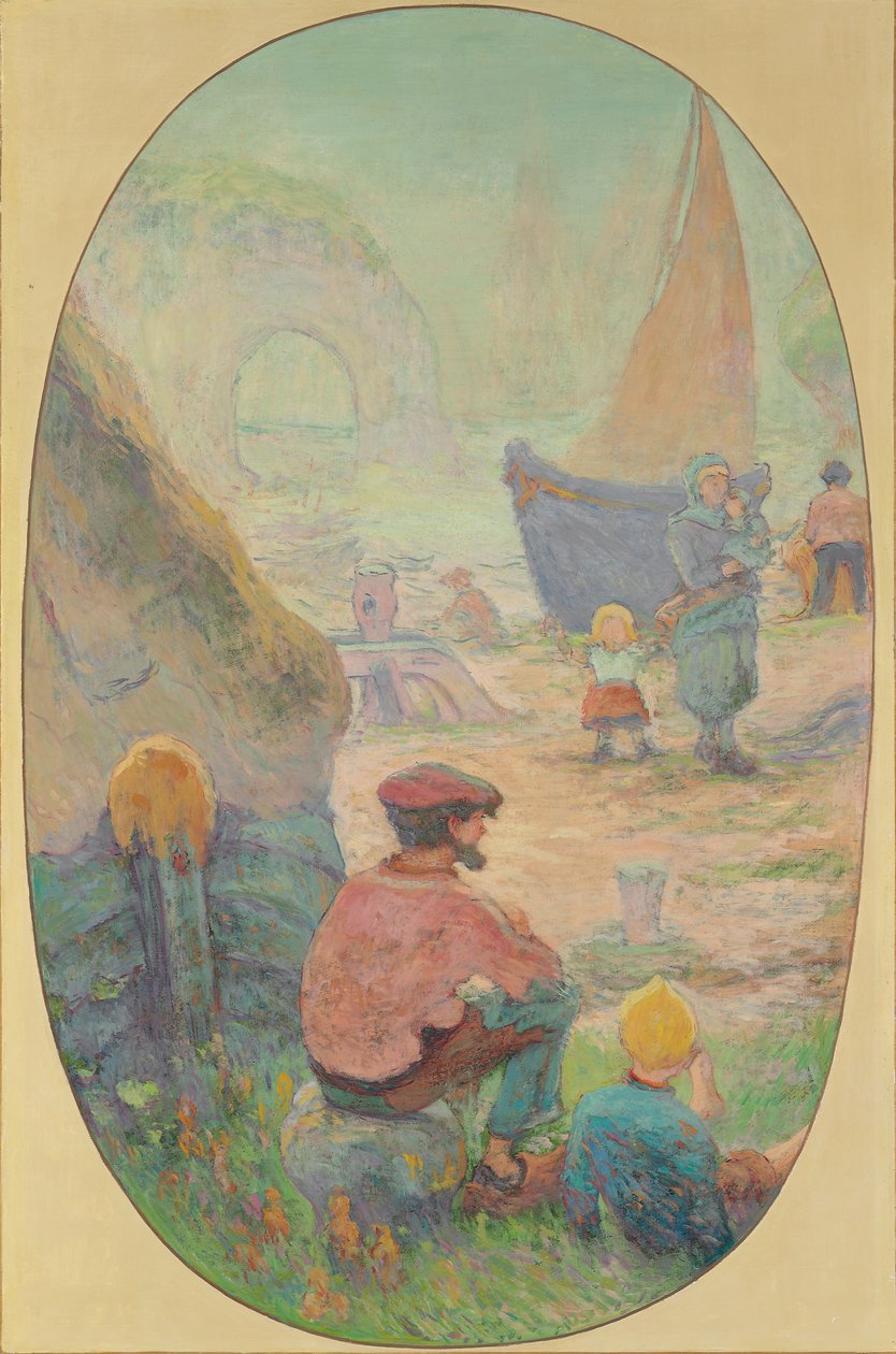 Fiskere ved Etretat; Fiskere i Etretat af Claude Emile Schuffenecker