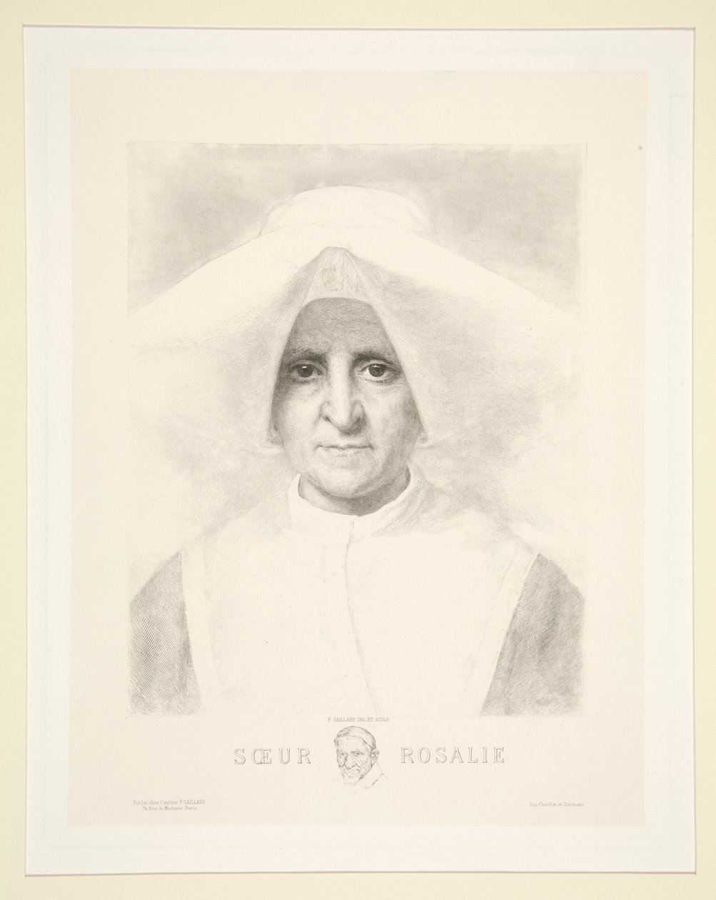 Søster Rosalie (søster Rosalie) af Claude Ferdinand Gaillard