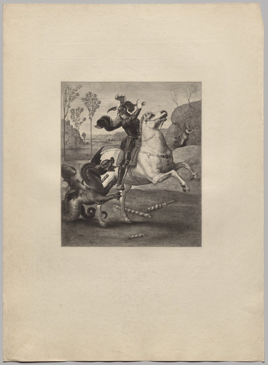 St. George og dragen (4) af Claude Ferdinand Gaillard