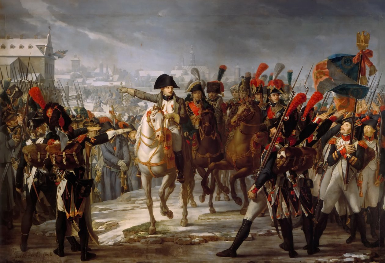 Napoleons tale til 2. korps af Grande Armée før angrebet på Augsburg den 12. oktober 1. af Claude Gautherot