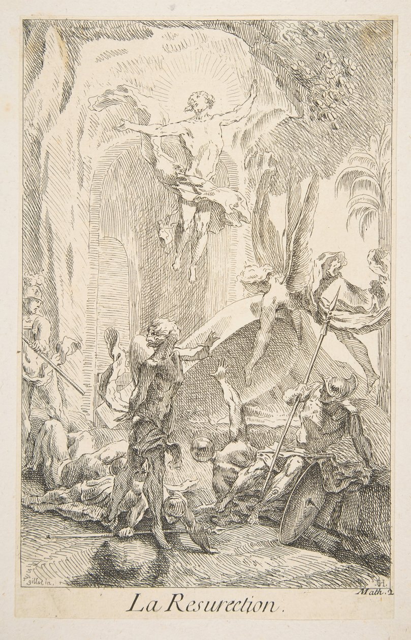 Opstandelse.n.d. Skaber: Claude Gillot, Jacques Gabriel Huquier. af Claude Gillot, Jacques Gabriel Huquier