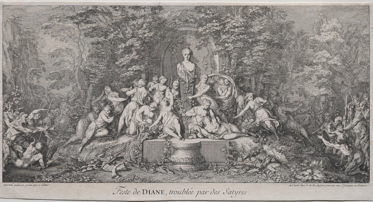 De fire festivaler: Dianas festival af Claude Gillot