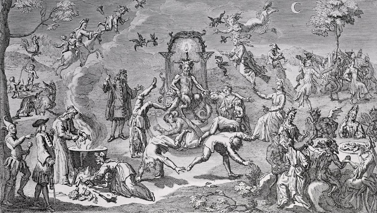 Heksenes sabbat af Claude Gillot