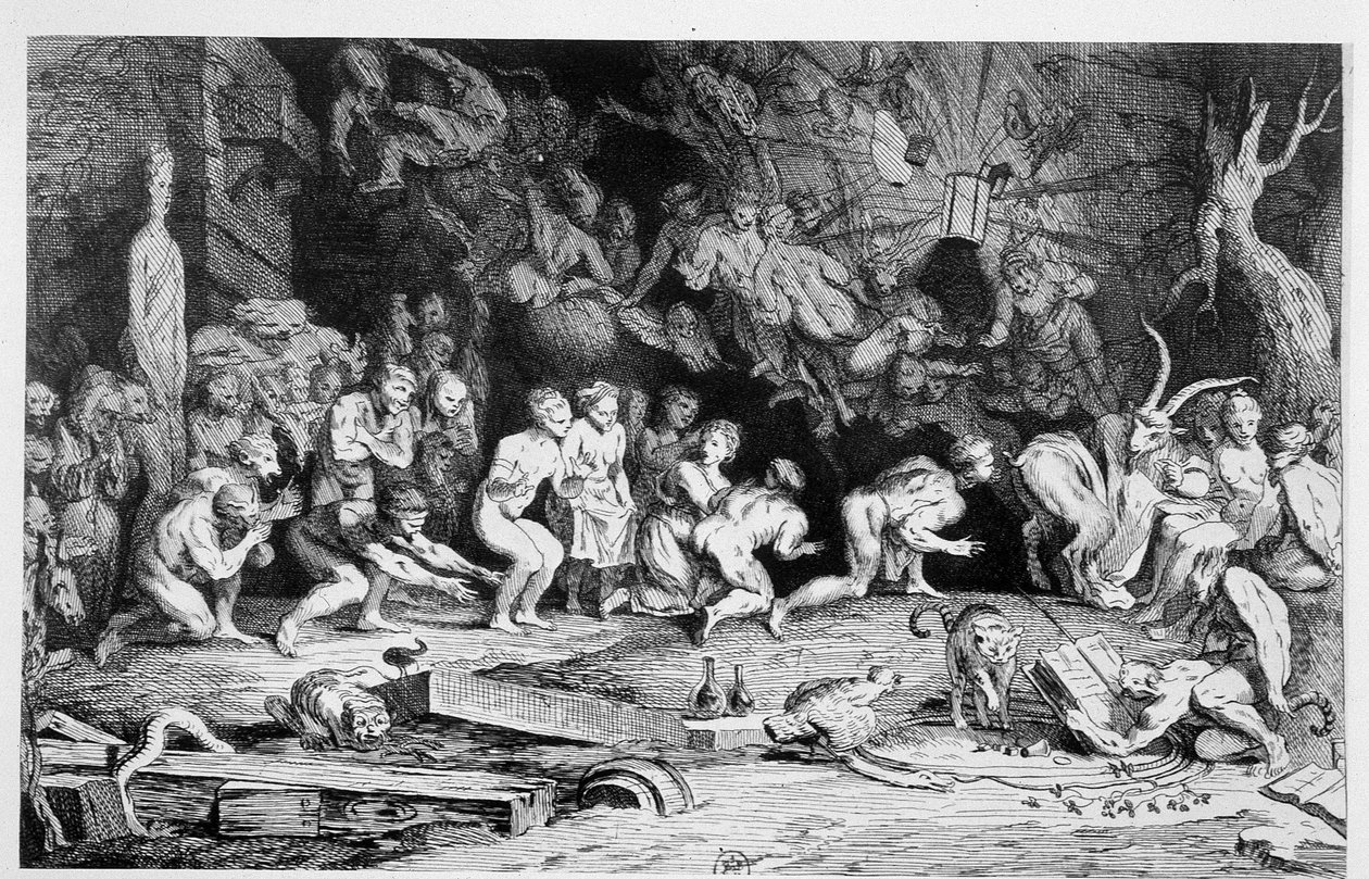 Hyldest til djævelen (sabbatsscene) - af Caylus d