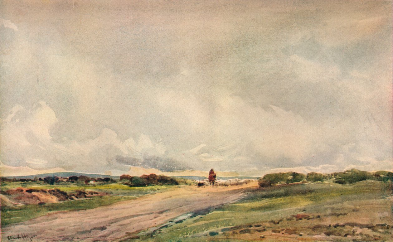 Vejen til Portsmouth, c1910 af Claude Hayes