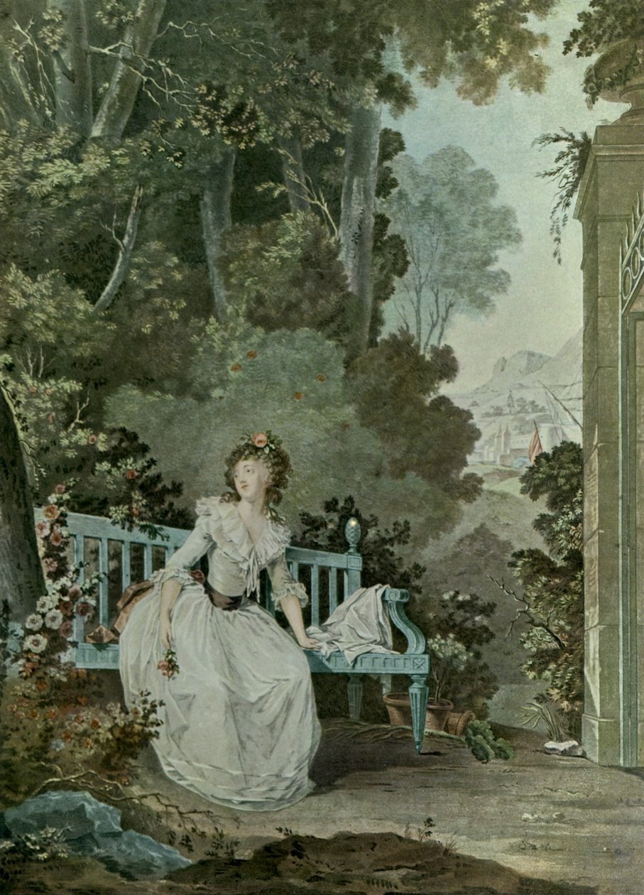 Madame Dugazon af Claude Jean Baptiste after Hoin