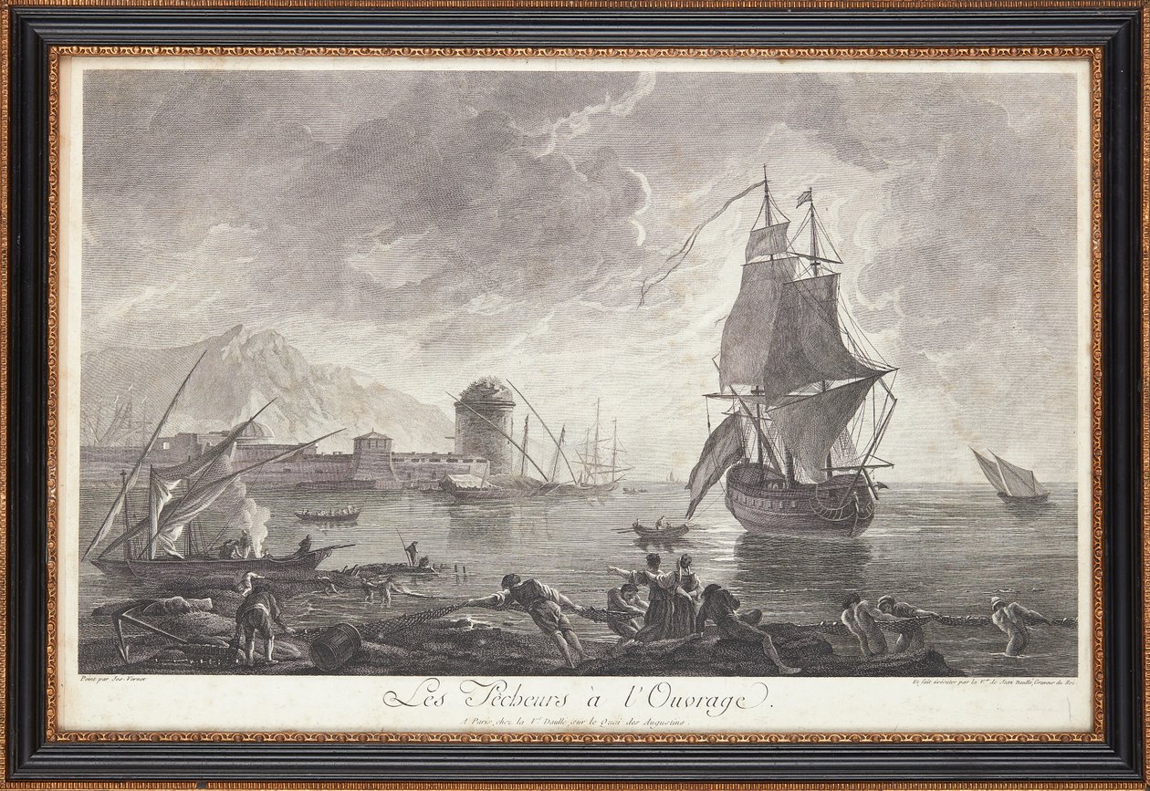 Franske stålstik af Claude Joseph (after) Vernet