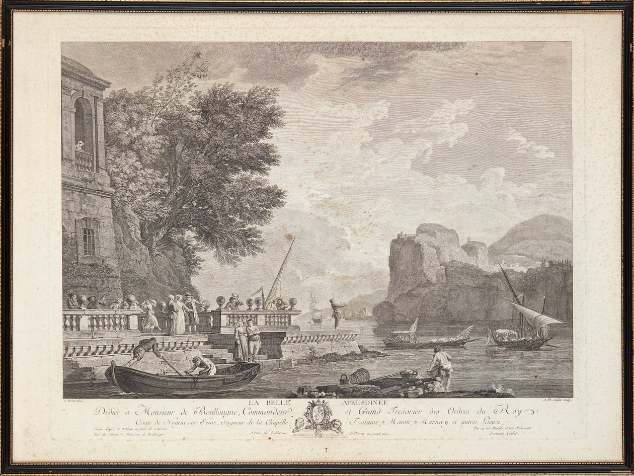Franske stålstik af Claude Joseph (after) Vernet
