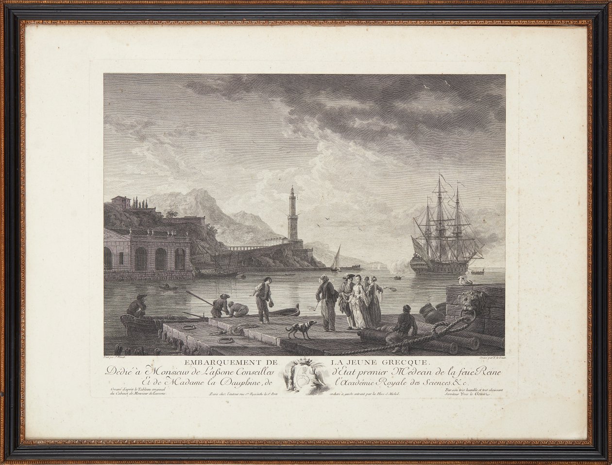 Franske stålstik af Claude Joseph (after) Vernet