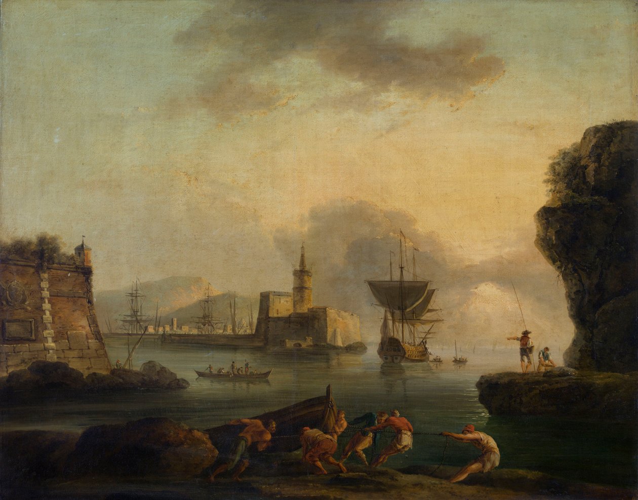 Napoli af Claude Joseph Vernet