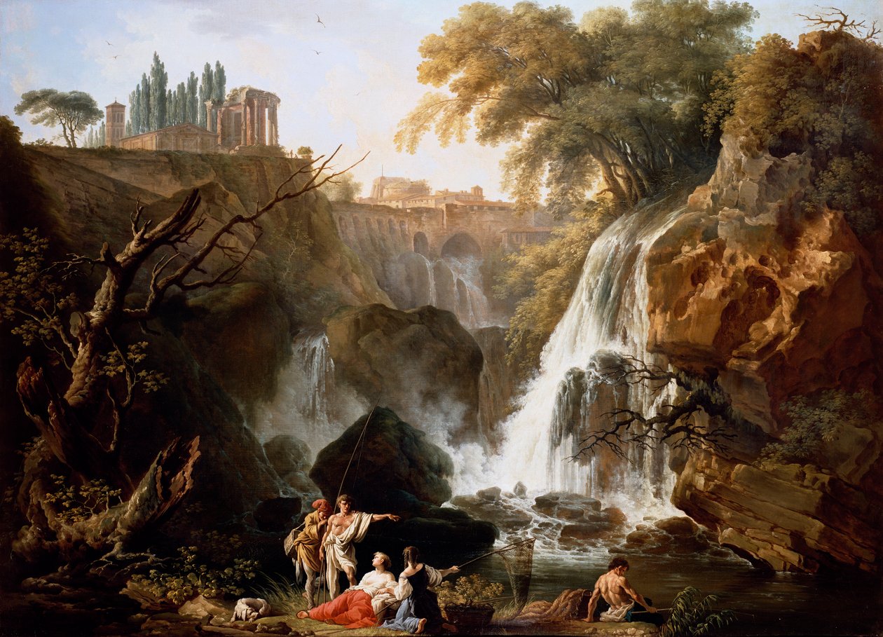 Kaskaden i Tivoli af Claude Joseph Vernet