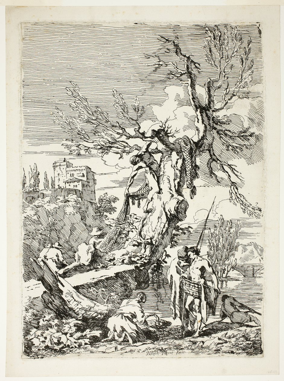 Hjemkomsten fra fiskeri af Claude Joseph Vernet