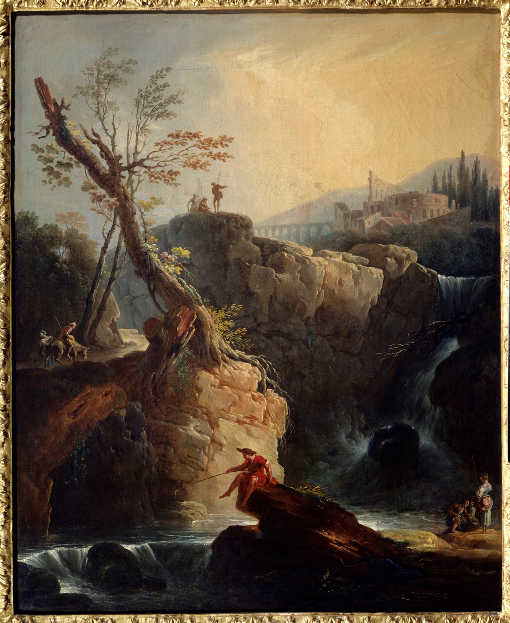 Vandfaldet Maleri af Joseph Vernet (1714-1789) 1773 søn. 0,75x0,6 m Rouen, Musee des Beaux Arts. af Claude Joseph Vernet