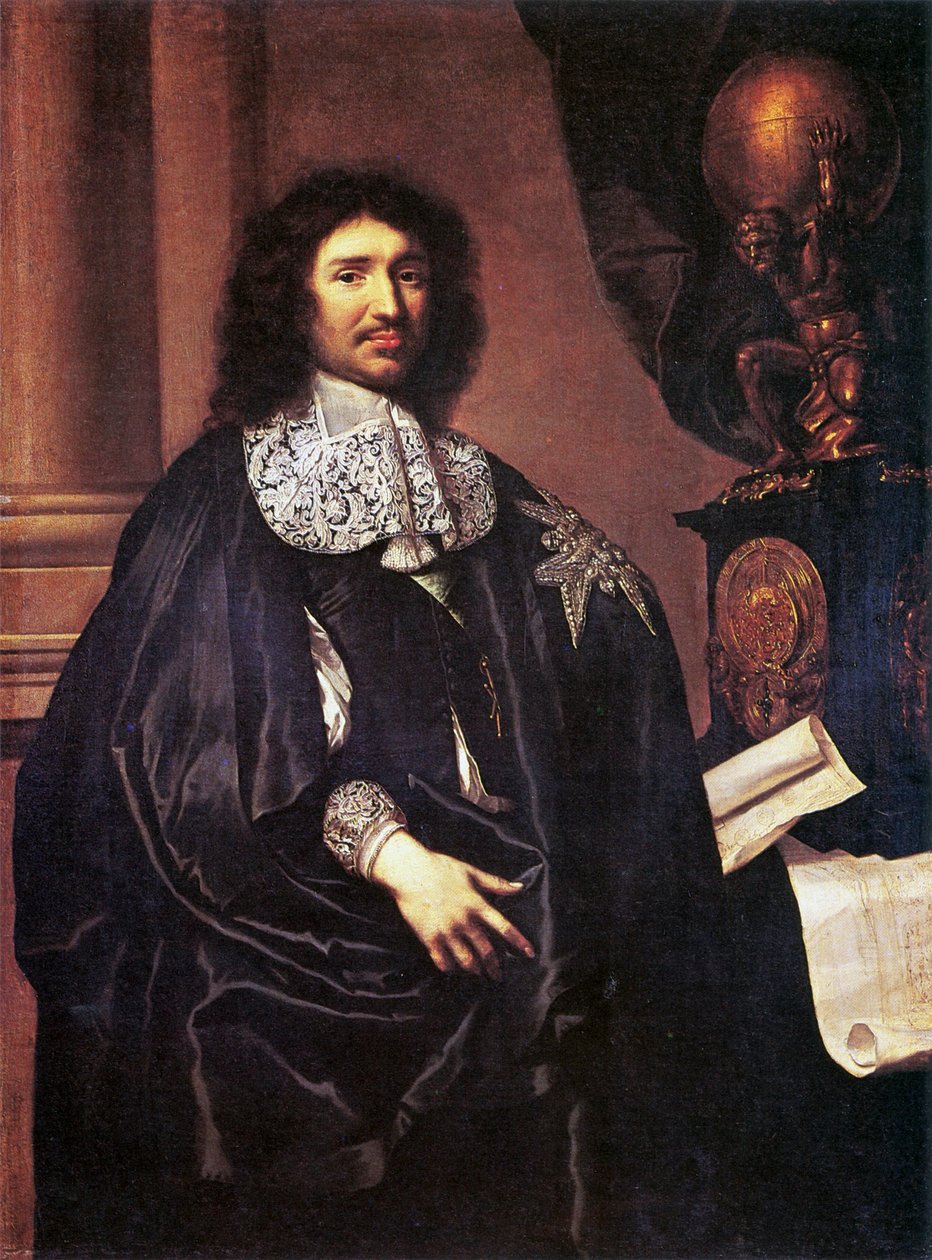 Portræt af Jean-Baptiste Colbert af Claude Lefebvre
