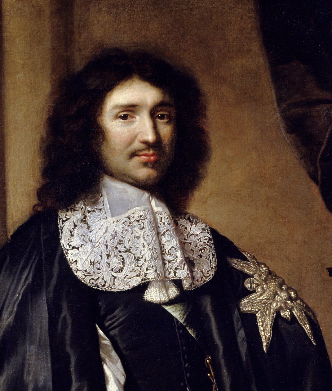 Detalje af: "" Portræt af Jean Baptiste (Jean-Baptiste) Colbert (1619-1683) Louis XIV