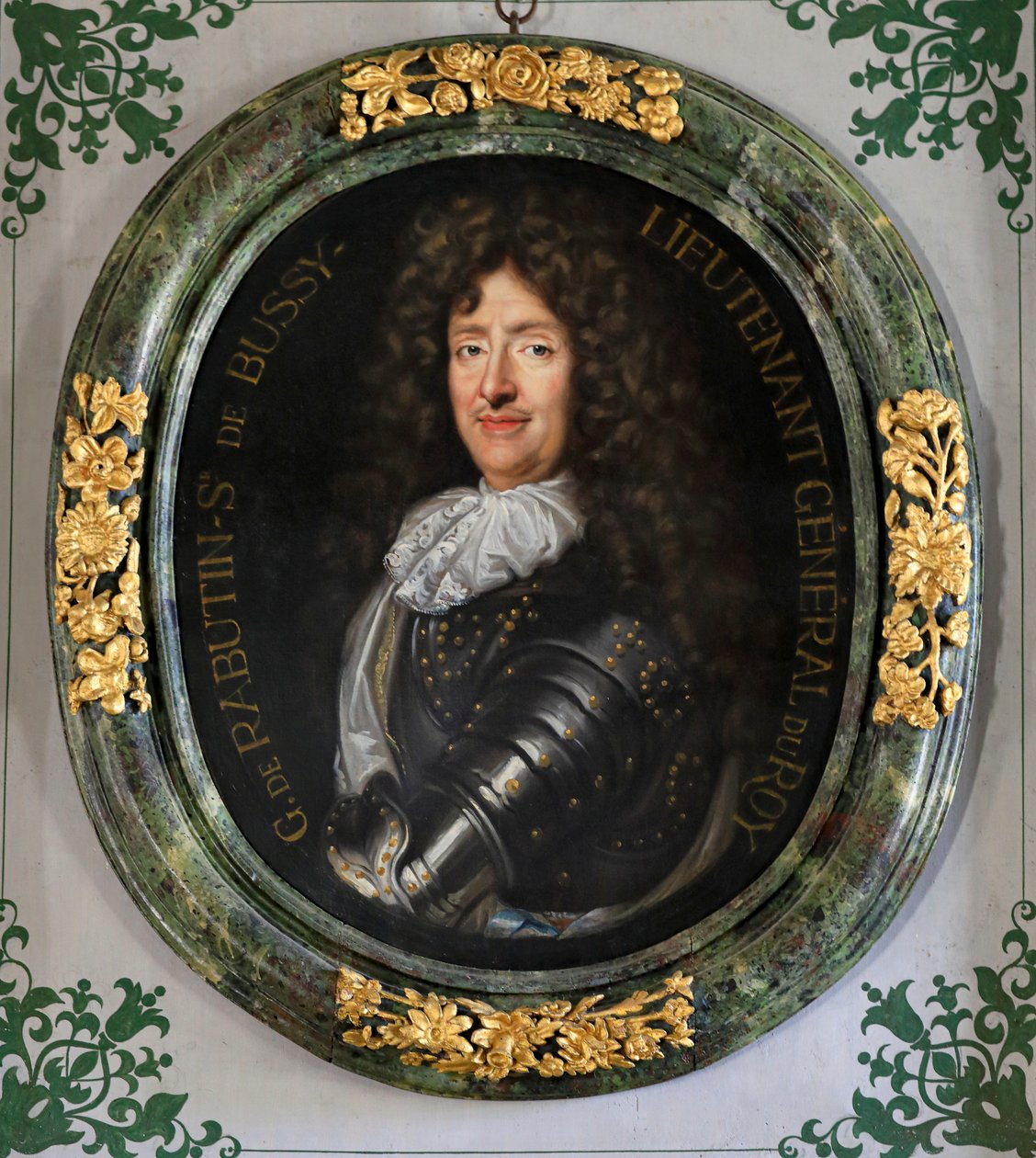 Portræt af Roger Bussy-Rabutin. Bussy-Rabutins slot. af Claude Lefebvre
