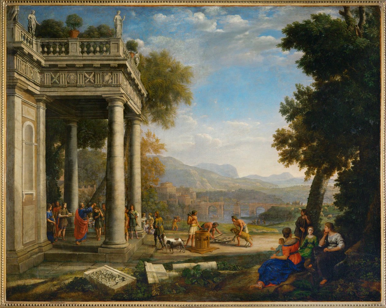 David sacre roi par Samuel - David kronet af Samuel ... af Claude Lorrain (1600 82)