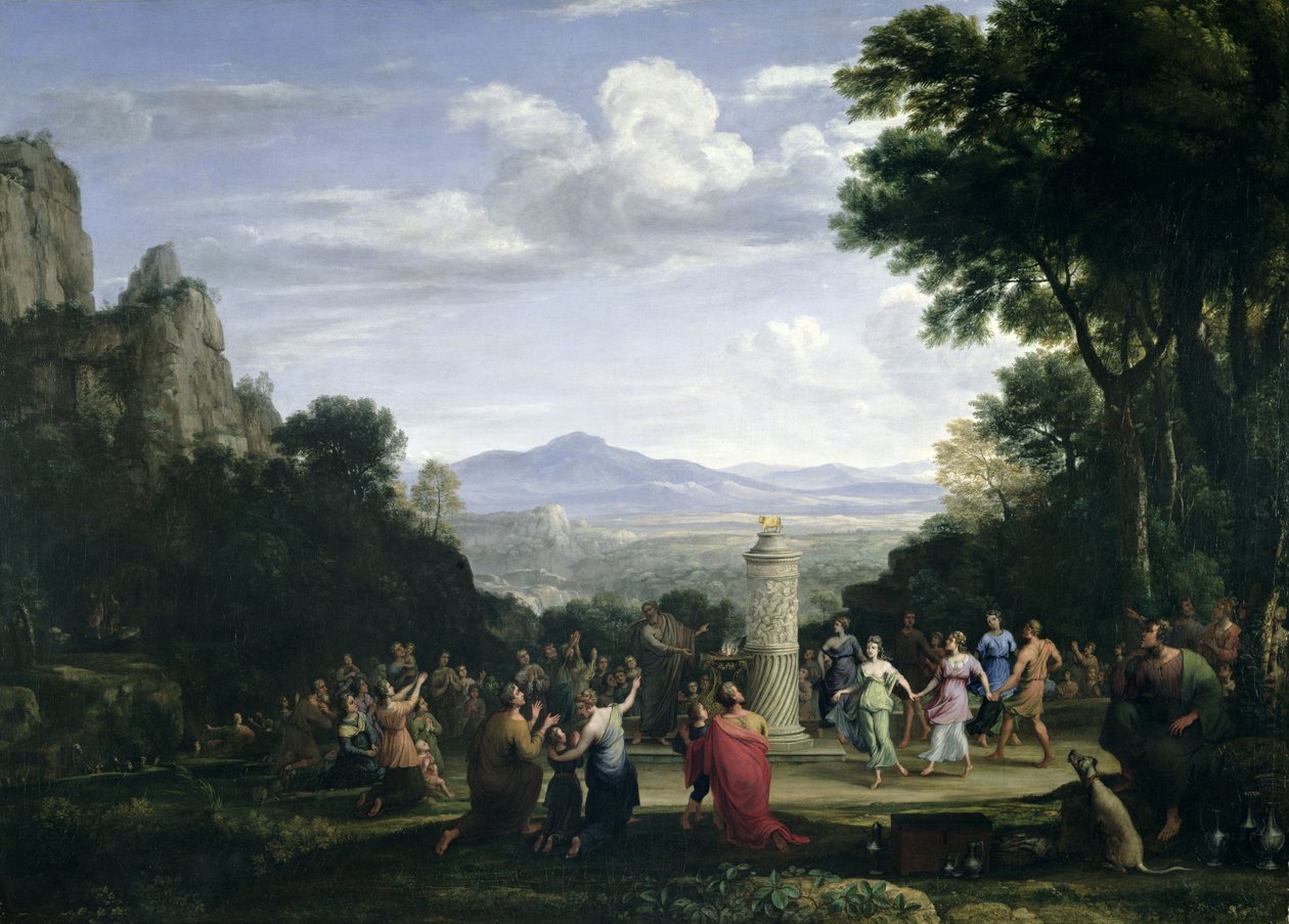 Tilbedelsen af Guldkalven af Claude Lorrain (1600 82)